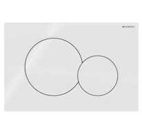 Geberit Sigma01 - Ovládací tlačítko splachování, alpská bílá 115.770.11.5