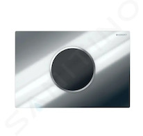 Geberit Sigma10 - Elektronické ovládání splachování, bateriové napájení, lesklý/matný chrom 115.908.KH.6