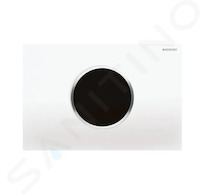 Geberit Sigma10 - Elektronické ovládání splachování, síťové napájení, bílá/lesklý chrom 115.907.KJ.6
