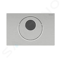 Geberit Sigma10 - Elektronické ovládání splachování, síťové napájení, kartáčovaná/leštěná nerez 115.890.SN.6
