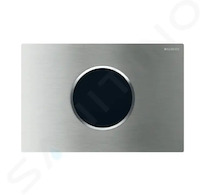 Geberit Sigma10 - Elektronické ovládání splachování, síťové napájení, kartáčovaná/leštěná nerez 115.906.SN.6