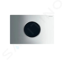 Geberit Sigma10 - Elektronické ovládání splachování, síťové napájení, lesklý/matný chrom 115.907.KH.6