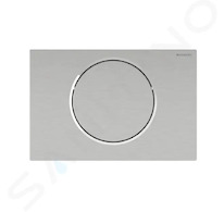 Geberit Sigma10 - Elektronické ovládání splachování, síťové napájení, rádiově ovládané, kartáčovaný nerez 115.867.SN.6