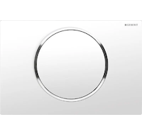 Geberit Sigma10 - Ovládací tlačítko splachování, bílá/chrom 115.758.KJ.5
