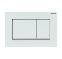 Geberit Sigma20 - Ovládací tlačítko pro 2 množství splachování, bílá/bílá mat 115.883.11.1