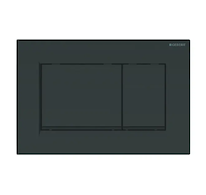 Geberit Sigma20 - Ovládací tlačítko pro 2 množství splachování, černá lesk/černá mat 115.883.DW.1