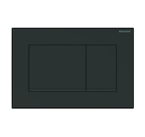 Geberit Sigma20 - Ovládací tlačítko pro 2 množství splachování, matná černá/černá 115.883.16.1