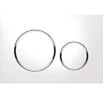 Geberit Sigma20 - Ovládací tlačítko splachování, bílá/chrom 115.882.KJ.1