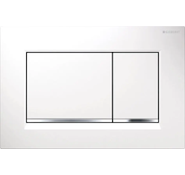 Geberit Sigma20 - Ovládací tlačítko splachování, bílá/chrom 115.883.KJ.1