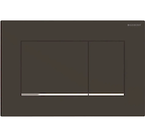 Geberit Sigma20 - Ovládací tlačítko splachování, černá mat/chrom 115.883.14.1