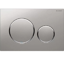 Geberit Sigma20 - Ovládací tlačítko splachování, lakovaný chrom mat/chrom 115.882.JQ.1