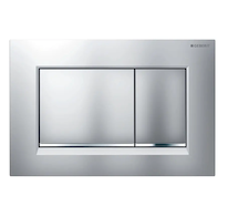 Geberit Sigma20 - Ovládací tlačítko splachování, lakovaný chrom mat/chrom 115.883.JQ.1