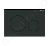 Geberit Sigma20 - Ovládací tlačítko splachování, matná černá/černá 115.882.16.1