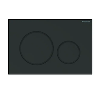 Geberit Sigma20 - Ovládací tlačítko splachování, matná černá/černá 115.882.16.1