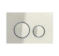 Geberit Sigma21 - Ovládací tlačítko splachování, chrom/pískově šedá 115.884.JL.1