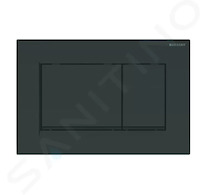 Geberit Sigma30 - Ovládací tlačítko pro 2 množství splachování, černá lesk/černá mat 115.883.DW.1