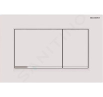 Geberit Sigma30 - Ovládací tlačítko splachování, bílá mat/chrom 115.883.JT.1