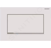 Geberit Sigma30 - Ovládací tlačítko splachování, bílá mat/chrom 115.893.JT.1
