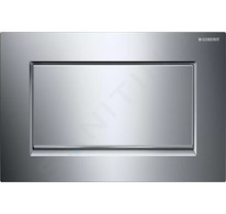 Geberit Sigma30 - Ovládací tlačítko splachování, chrom/kartáčovaný chrom 115.893.KY.1