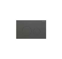 Geberit Sigma40 - Ovládání splachování, easy to clean, kartáčovaný černý chrom 115.628.QD.1