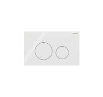 Geberit Sigma40 - Ovládání splachování, sklo/bílá 115.628.SI.1
