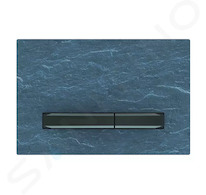 Geberit Sigma50 - Ovládací tlačítko pro 2 množství splachování, břidlice Mustang/černý chrom 115.671.JM.2