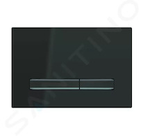 Geberit Sigma50 - Ovládací tlačítko splachování, černá/černý chrom 115.671.DW.2