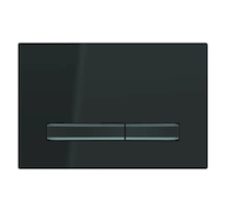Geberit Sigma50 - Ovládací tlačítko splachování, černá/černý chrom 115.671.DW.2