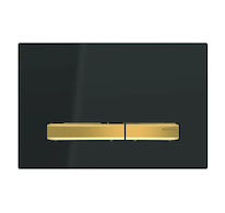 Geberit Sigma50 - Ovládací tlačítko splachování, černá/mosaz 115.672.DW.2