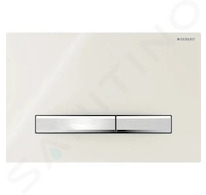 Geberit Sigma50 - Ovládací tlačítko splachování, chrom/pískově šedá 115.788.JL.2