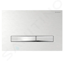 Geberit Sigma50 - Ovládací tlačítko splachování, kartáčovaný chrom 115.788.GH.2