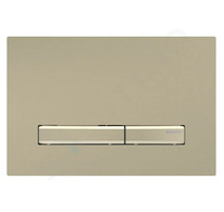 Geberit Sigma50 - Ovládání splachování, easy to clean, kartáčovaná mosaz 115.672.QF.2