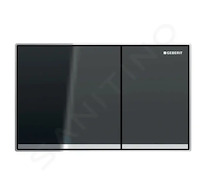 Geberit Sigma60 - Ovládací tlačítko splachování, chrom/lávová 115.640.JK.1