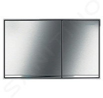 Geberit Sigma60 - Ovládací tlačítko splachování, kartáčovaný chrom 115.640.GH.1