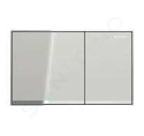 Geberit Sigma60 - Ovládací tlačítko splachování, sklo/pískově šedá 115.640.JL.1