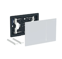 Geberit Sigma70 - Kryt pneumatického ovládání splachování, bílé sklo 242.813.SI.1