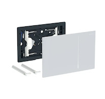 Geberit Sigma70 - Ovládání splachování, bílé sklo 242.813.SI.1