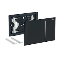 Geberit Sigma70 - Ovládání splachování, černé sklo 242.813.SJ.1