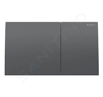 Geberit Sigma70 - Ovládání splachování, easy to clean, kartáčovaný černý chrom 115.622.QD.1