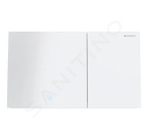 Geberit Sigma70 - Ovládání splachování, sklo/bílá 115.622.SI.1