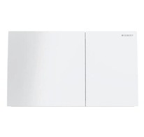 Geberit Sigma70 - Ovládání splachování, sklo/bílá 115.622.SI.1