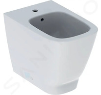 Geberit Smyle Square - Stojící bidet s přepadem, bílá 500.841.00.1