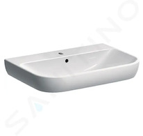 Geberit Smyle - Umyvadlo 70x48 cm, s přepadem, otvor pro baterii, bílá 500.248.01.1