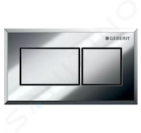 Geberit Splachovací systémy - Oddálené ovládání pneumatické, pro splachovací nádržku Sigma 8 cm pod omítku, lesklý/matný chrom 1