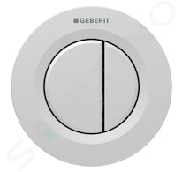 Geberit Splachovací systémy - Oddálené ovládání splachování typ 01, 2-činné, easy to clean, matný chrom 116.042.JQ.1