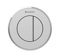 Geberit Splachovací systémy - Oddálené ovládání splachování typ 10, 2-činné, pro nádržku pod omítku 8 cm, easy to clean, matný c