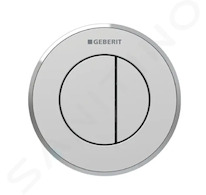 Geberit Splachovací systémy - Oddálené ovládání splachování typ 10, 2-činné, pro nádržku pod omítku 8 cm, easy to clean, matný c