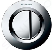 Geberit Splachovací systémy - Oddálené ovládání typ 01, pneumatické, pro 2 množství splachování, lesklý chrom 116.042.21.1