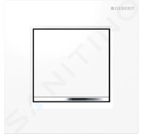Geberit Splachovací systémy - Ovládání splachování pisoáru, bílá/lesklý chrom 116.017.KJ.1