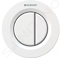 Geberit Splachovací systémy - Ovládání splachování pneumatické, pro 2 množství splachování, alpská bílá 116.042.11.1